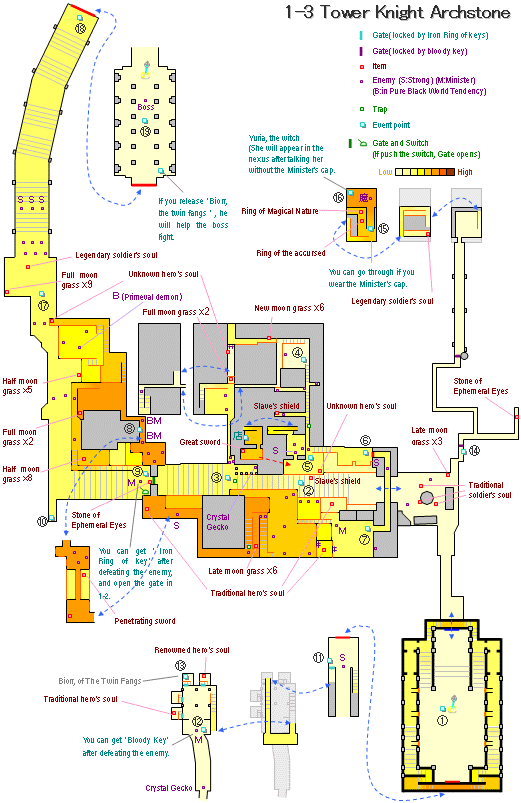 [1-3]Tower Knight Archstone's map