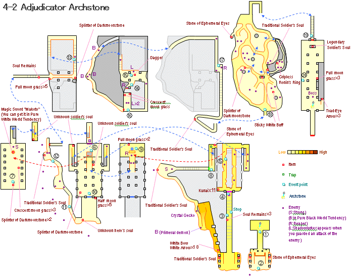 Demon's souls [4-2]Adjudicator Archstone's map