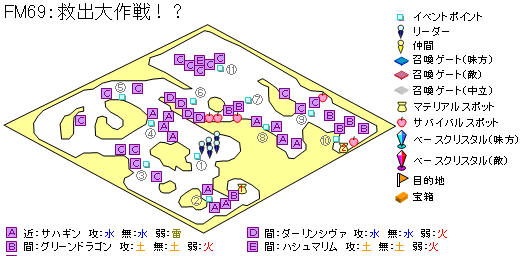 【フリーミッション69】 救出大作戦!?の地図