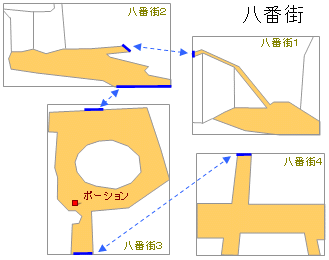 八番街の地図