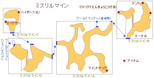 ミスリルマインの地図